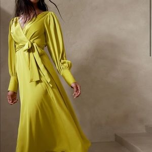 CELESTIAL BLOUSON-SLEEVE MAXI DRESS size 0